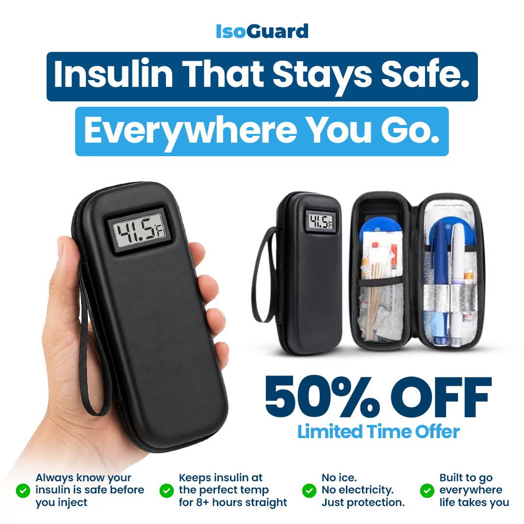 IsoGuard™ Insulin Cooling Case — Keeps Insulin Safe & Cold for 8+ Hours, Anywhere