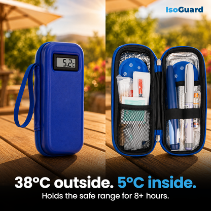 IsoGuard™ Insulin Cooling Case — Keeps Insulin Safe & Cold for 8+ Hours, Anywhere