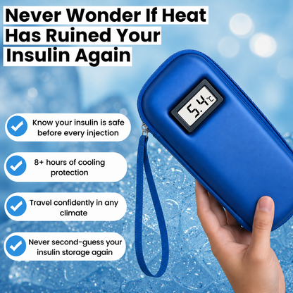 IsoGuard™ Insulin Cooling Case — Keeps Insulin Safe & Cold for 8+ Hours, Anywhere